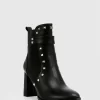 Belle & Bloom Fast Lane Studded Boot - Black Flash Sale