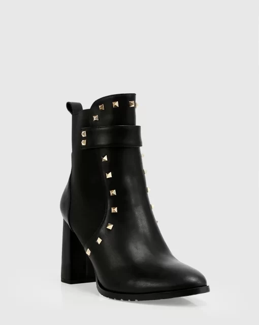 Belle & Bloom Fast Lane Studded Boot - Black Flash Sale