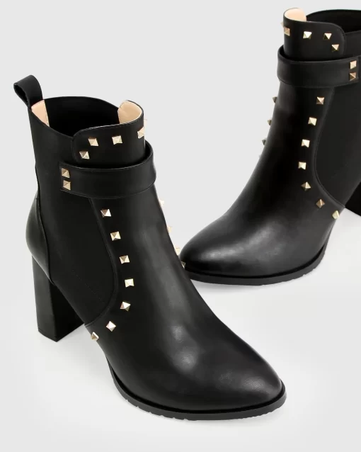 Belle & Bloom Fast Lane Studded Boot - Black Flash Sale