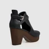 Belle & Bloom Fearless Clog Ankle Boot - Black/Chocolate Store