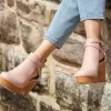 Belle & Bloom Fearless Clog Ankle Boot - Blush Sale