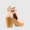 Belle & Bloom Fearless Clog Ankle Boot - Blush Sale