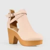 Belle & Bloom Fearless Clog Ankle Boot - Blush Sale