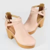 Belle & Bloom Fearless Clog Ankle Boot - Blush Sale