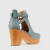 Belle & Bloom Fearless Clog Ankle Boot - Stonewash Blue Outlet