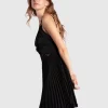 Belle & Bloom Feel It Still Lace Trim Mini Dress - Black Best