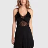 Belle & Bloom Feel It Still Lace Trim Mini Dress - Black Best