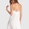 Belle & Bloom Feel It Still Lace Trim Mini Dress - White Best