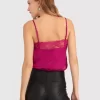 Belle & Bloom Friday Nights Lace Cami - Fuchsia Cheap