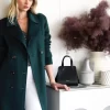 Belle & Bloom Front Runner Belted Coat - Dark Green Cheap