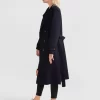 Belle & Bloom Front Runner Belted Coat - Navy Cheap