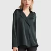 Belle & Bloom Gemini Waterfall Shirt - Dark Green New