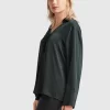 Belle & Bloom Gemini Waterfall Shirt - Dark Green New