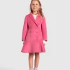 Belle & Bloom Good Manners Wool Blend Fitted Coat - Pink Sale