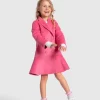 Belle & Bloom Good Manners Wool Blend Fitted Coat - Pink Sale