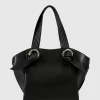 Belle & Bloom Heart Of Gold Leather Shoulder Bag - Black Online