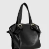 Belle & Bloom Heart Of Gold Leather Shoulder Bag - Black Online