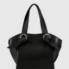 Belle & Bloom Heart Of Gold Leather Shoulder Bag - Black Online