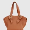 Belle & Bloom Heart Of Gold Leather Shoulder Bag - Camel Outlet