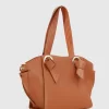 Belle & Bloom Heart Of Gold Leather Shoulder Bag - Camel Outlet