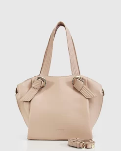 Belle & Bloom Heart Of Gold Leather Shoulder Bag - Latte Best Sale