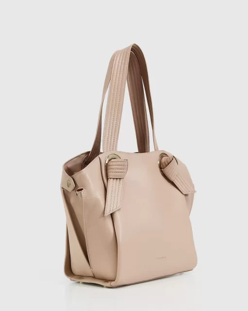 Belle & Bloom Heart Of Gold Leather Shoulder Bag - Latte Best Sale