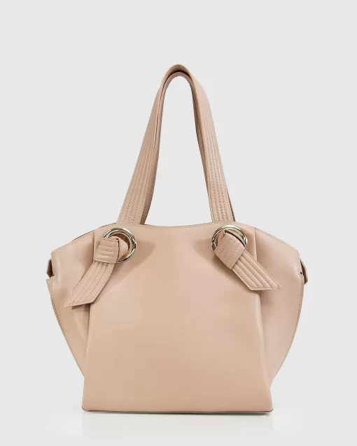 Belle & Bloom Heart Of Gold Leather Shoulder Bag - Latte Best Sale