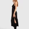 Belle & Bloom Heavenly Bodies Lace Slip Dress - Black Cheap