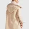 Belle & Bloom Heavy Hearted Detachable Hooded Coat - Pale Oat Best