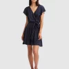 Belle & Bloom I'M The Star Wrap Dress - Navy Cheap