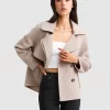 Belle & Bloom I'M Yours Wool Blend Peacoat - Beige Sale