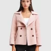 Belle & Bloom I'M Yours Wool Blend Peacoat - Blush Sale