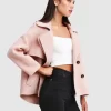 Belle & Bloom I'M Yours Wool Blend Peacoat - Blush Sale