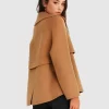 Belle & Bloom I'M Yours Wool Blend Peacoat - Camel Store