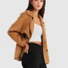 Belle & Bloom I'M Yours Wool Blend Peacoat - Camel Store