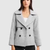 Belle & Bloom I'M Yours Wool Blend Peacoat - Grey Sale