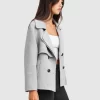 Belle & Bloom I'M Yours Wool Blend Peacoat - Grey Sale