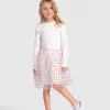 Belle & Bloom In My Heart Reversible Skirt - White Clearance