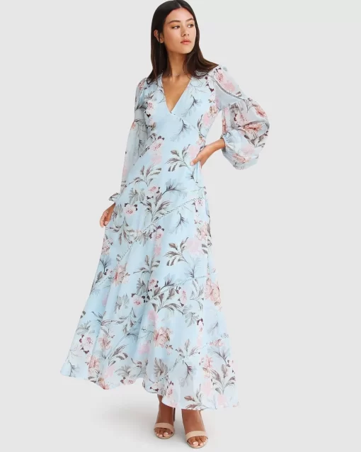 Belle & Bloom In Your Dreams Maxi Dress - Light Blue Best Sale