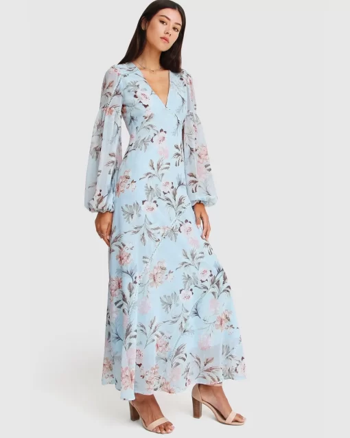 Belle & Bloom In Your Dreams Maxi Dress - Light Blue Best Sale