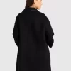 Belle & Bloom Incomplete Kiss Trimmed Coat - Black Best