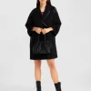 Belle & Bloom Incomplete Kiss Trimmed Coat - Black Best