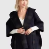 Belle & Bloom Jackson Landing Wool Blend Cape Coat - French Navy Best