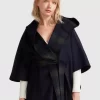 Belle & Bloom Jackson Landing Wool Blend Cape Coat - French Navy Best