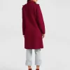 Belle & Bloom Jealousy Belted Wool Blend Coat - Magenta Clearance