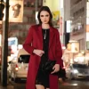 Belle & Bloom Jealousy Belted Wool Blend Coat - Magenta Clearance