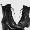 Belle & Bloom Jumping Ship Laced Boot - Black Hot