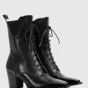 Belle & Bloom Jumping Ship Laced Boot - Black Hot