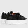 Belle & Bloom Just A Dream Croc Leather Sneaker - Black Fashion