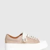 Belle & Bloom Just A Dream Croc Leather Sneaker - Blush Best